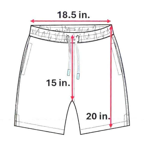 Trunks Surf & Swim Co. NWT Swim Trunks Gray and White Pinstriped Seersucker XXL - Picture 4 of 14